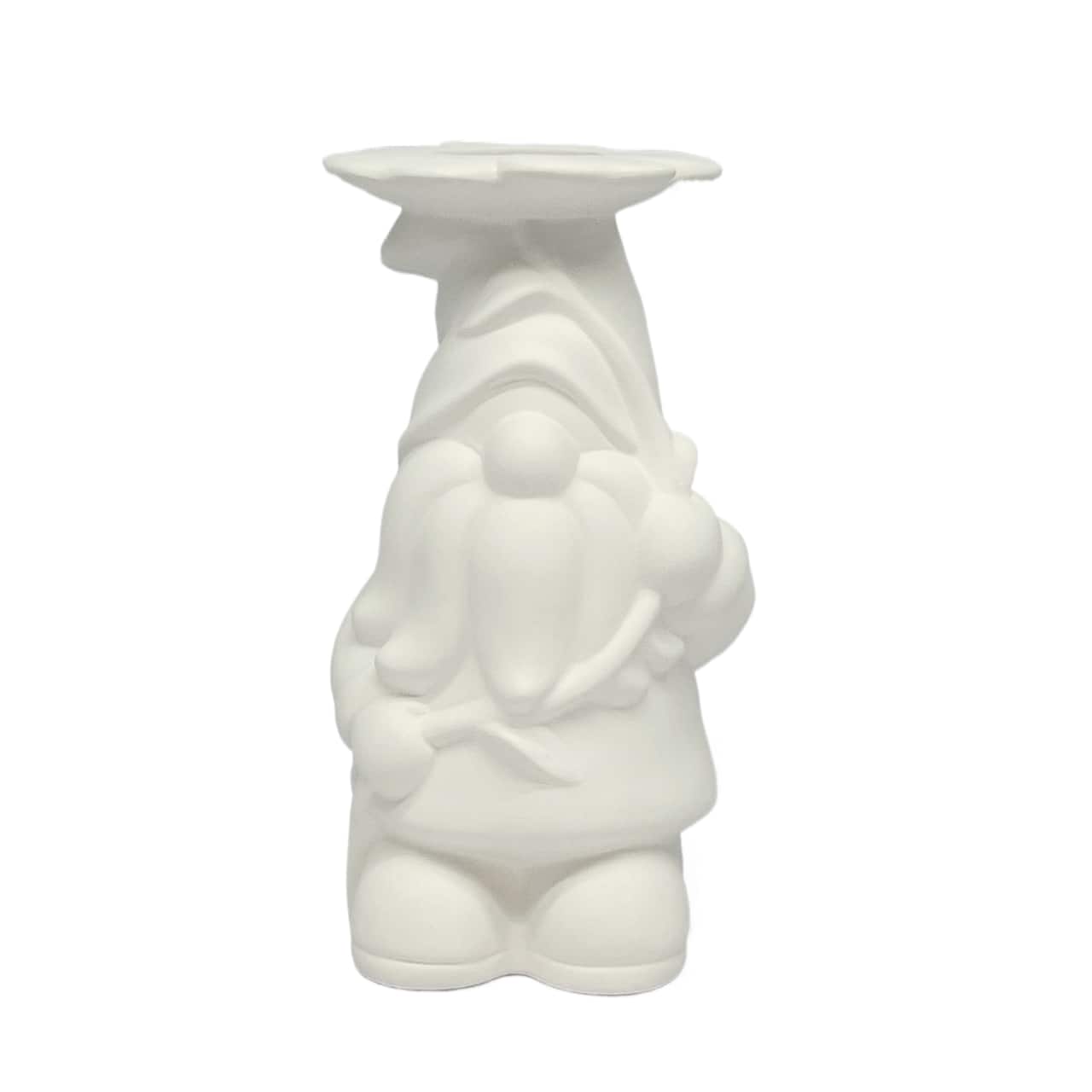 7" DIY Ceramic Gnome with Flower Vase by Make Market®
